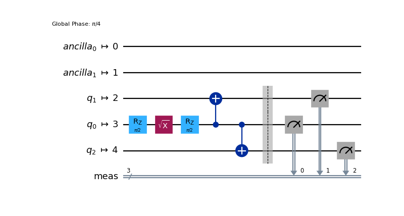 [Circuit diagram output by the previous code.]