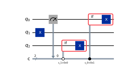 [Circuit diagram output by the previous code.]